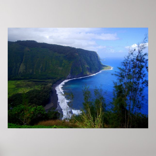 Waipio Valley Lookout, Hawaii, Skriv ut Poster (Framsidan)