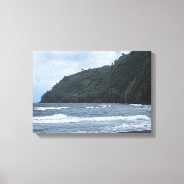 Waipio Valleys kuster Canvastryck (Framsida)