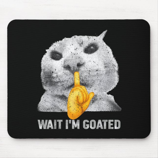 Wait I'm Goated Cat Silly Cats Meme Costume Men Wo Musmatta (Framsidan)