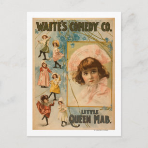 Waite's Comedy Co. Little Queen Mab Pjäsen Vykort