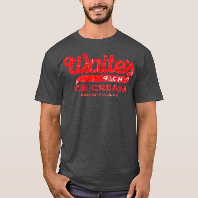 Waite's Ice Cream - Beaver Falls, PA T Shirt (Framsida)