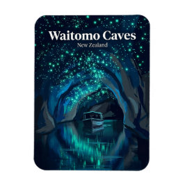 Waitomo Glowworm Caves Nya Zeeland Magnet