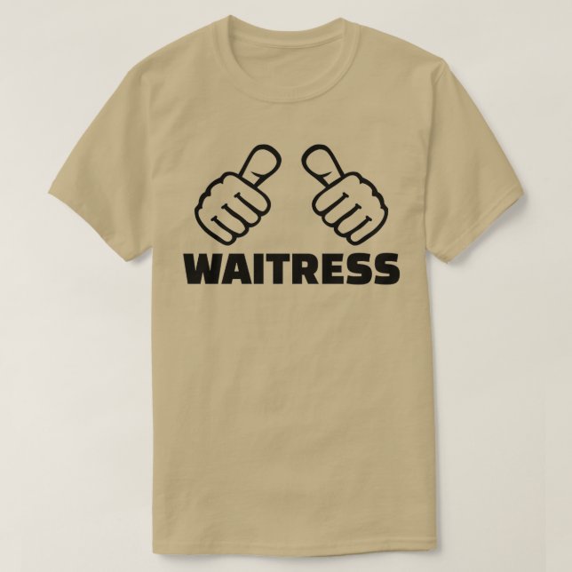 Waitress 4 t shirt (Design framsida)