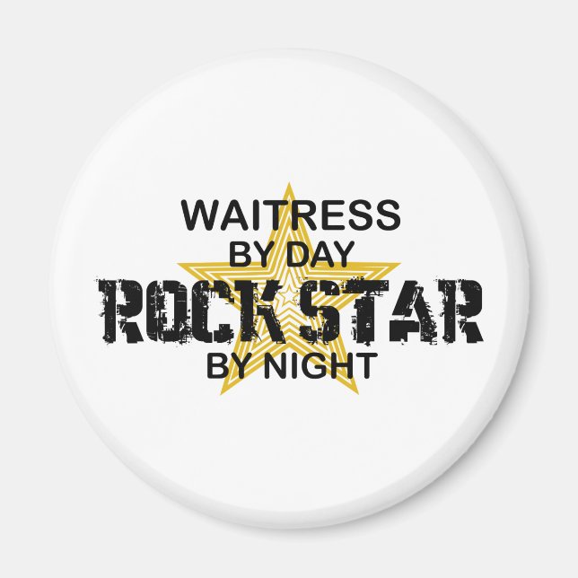 Waitress-Rockstjärna efter natt Magnet (Framsidan)