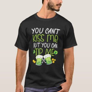 Waitress Server för Servitör av St patricks day Ba T Shirt