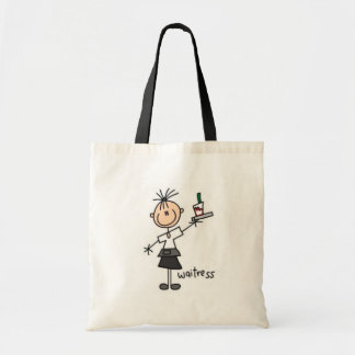 Waitress Stick figur Tygkasse