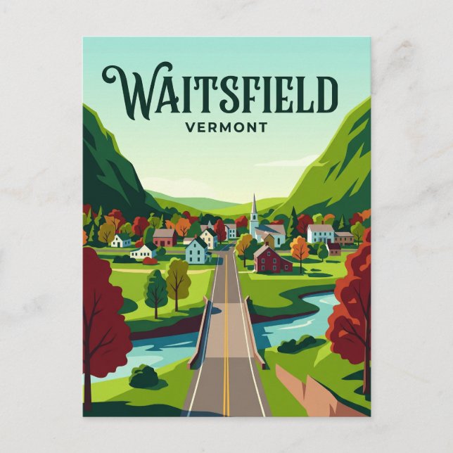 Waitsfield USA Vykort (Framsida)