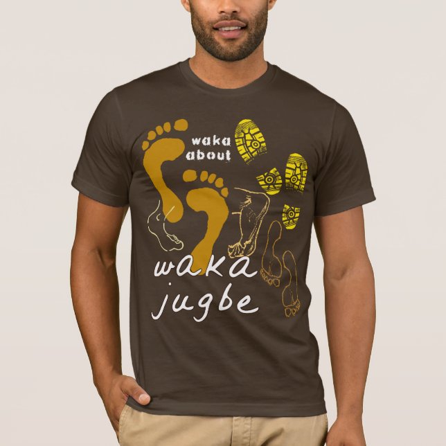 Waka Jugbe:  Naija T-tröja Tee Shirt (Framsida)