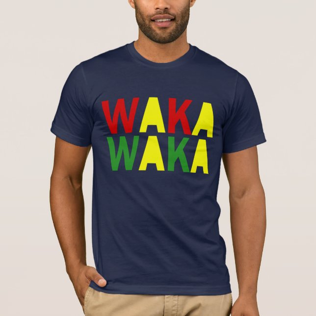 Waka Waka afrikaskjorta T-shirt (Framsida)
