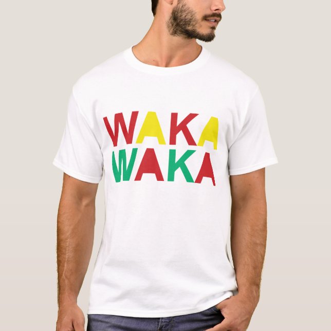 Waka-waka denna Time för afrika Tee Shirt (Framsida)