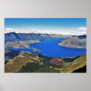 Wakatipu från Ben Lomond Poster