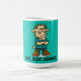 Wake Bleat Dominate Goat Mug Kaffemugg