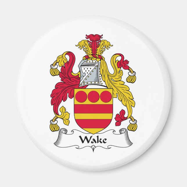 Wake Family Crest Magnet (Framsidan)
