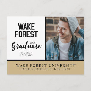 Wake Forest Universiteten   Wake Forest Meddelande Vykort
