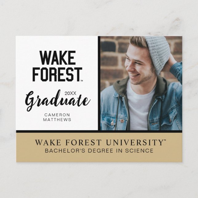 Wake Forest Universiteten | Wake Forest Meddelande Vykort (Framsida)