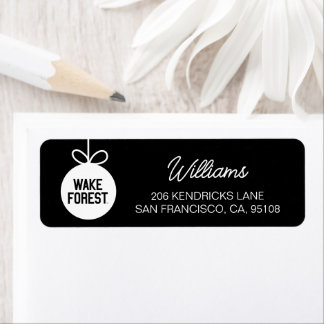 Wake Forest Universiteten | Wake Forest Returadress Etikett