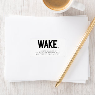 Wake Forest Universiteten Wake Wordmark Adressetikett