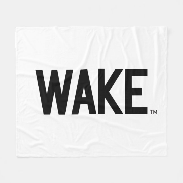 Wake Forest Universiteten | Wake Wordmark Fleecefilt (Framsidan (Horisontell))