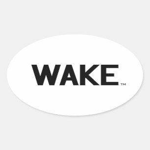 Wake Forest Universiteten Wake Wordmark Ovalt Klistermärke