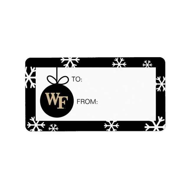 Wake Forest Universiteten | WF Adressetikett (Framsidan)