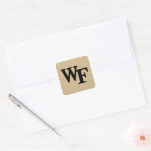 Wake Forest Universiteten WF Fyrkantigt Klistermärke