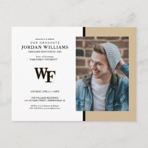 Wake Forest Universiteten   WF Meddelande Vykort