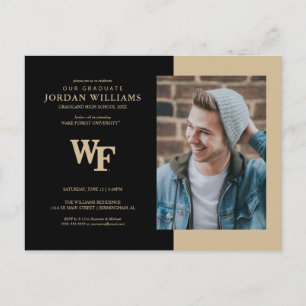 Wake Forest Universiteten   WF Meddelande Vykort