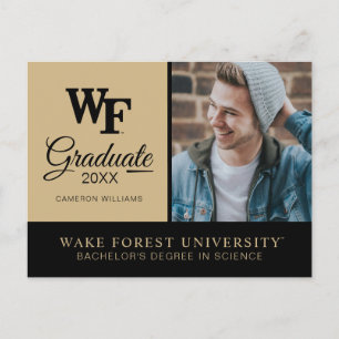 Wake Forest Universiteten   WF Meddelande Vykort