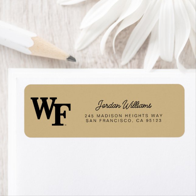 Wake Forest Universiteten | WF Returadress Etikett (Insitu)