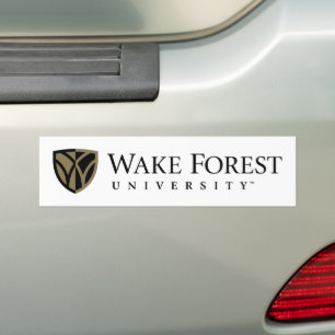 Wake Forest Universiteten Wordmark Bildekal