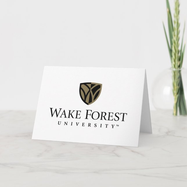 Wake Forest Universiteten Wordmark Kort (Framsida)