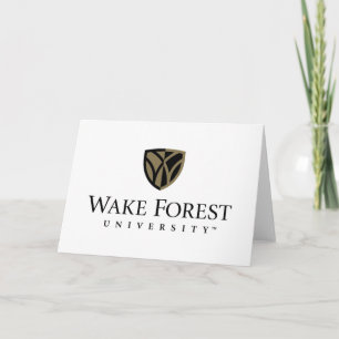 Wake Forest Universiteten Wordmark Kort