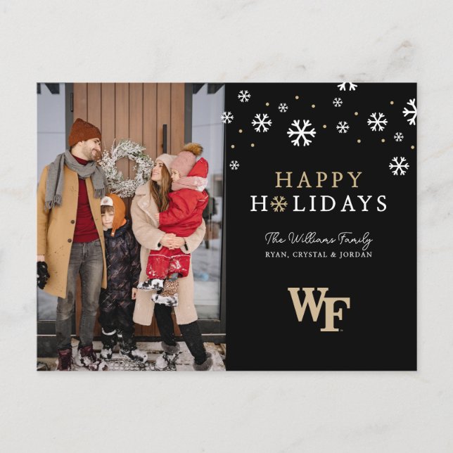 Wake Forest University varumärke Helg Vykort (Framsida)