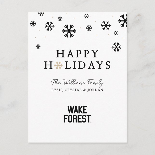 Wake Forest University | Wake Forest Helg Vykort (Framsida)