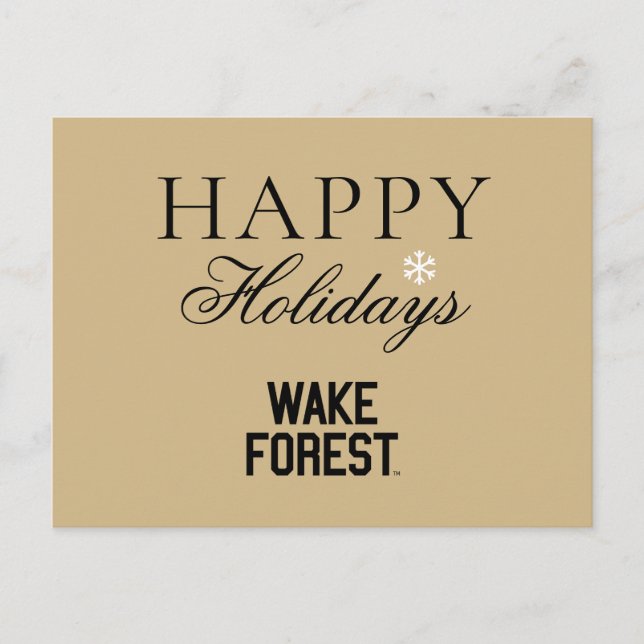 Wake Forest University | Wake Forest Helg Vykort (Framsida)