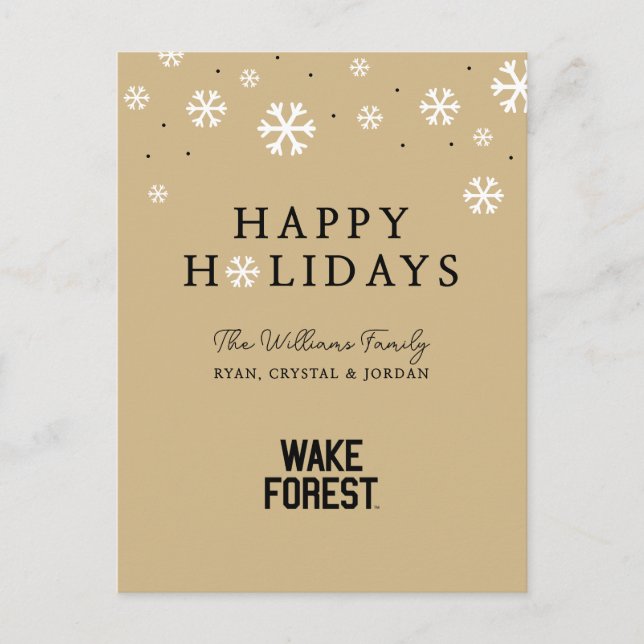 Wake Forest University | Wake Forest Helg Vykort (Framsida)