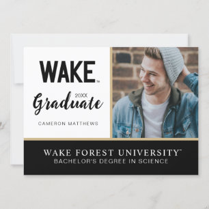 Wake Forest University Wake Wordmark Inbjudningar