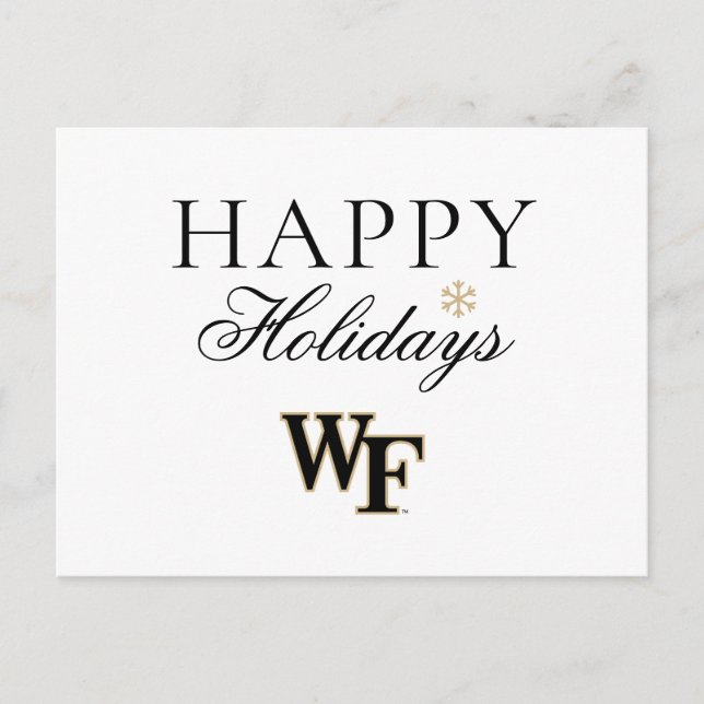 Wake Forest University | WF Helg Vykort (Framsida)