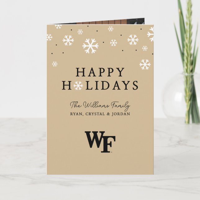 Wake Forest University | WF Helgkort (Framsida)