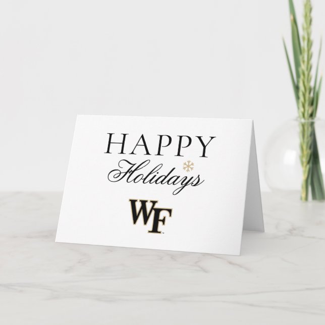 Wake Forest University | WF Helgkort (Framsida)