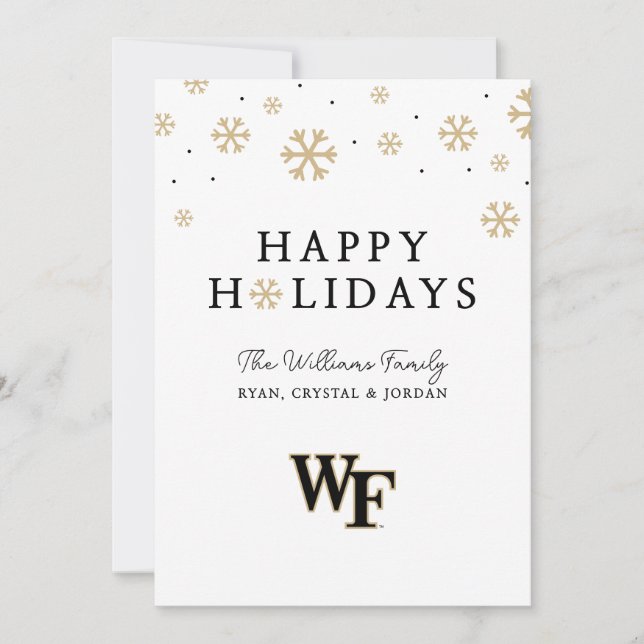 Wake Forest University | WF Julkort (Framsida)