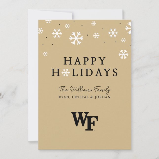 Wake Forest University | WF Julkort (Framsida)