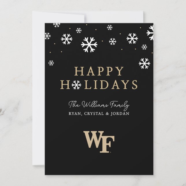 Wake Forest University | WF Julkort (Framsida)