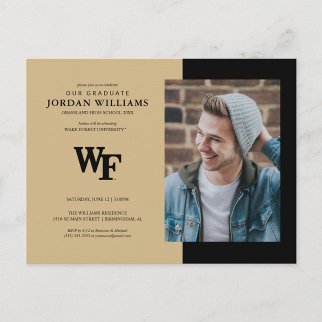Wake Forest University | WF Meddelande Vykort (Framsida)