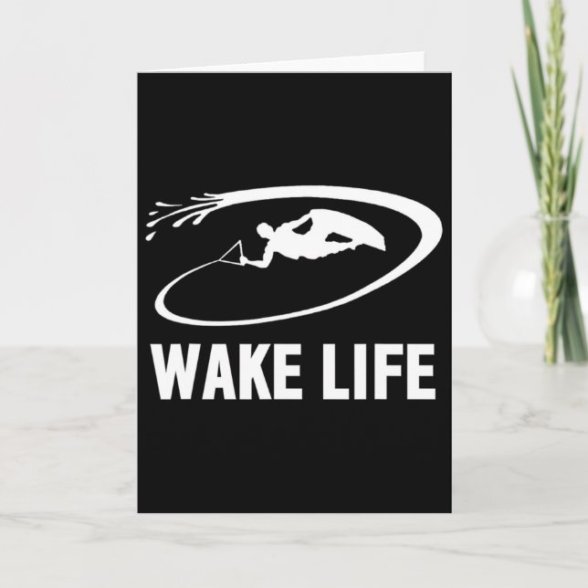 Wake Life Wake Surfing och Wakeboarding  Kort (Framsida)