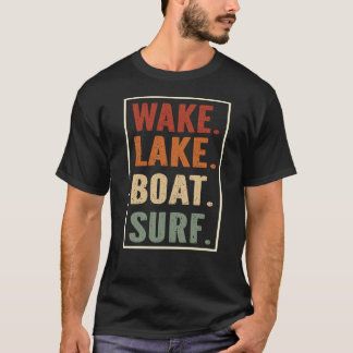 Wake Sjö Boat Surfa T Shirt