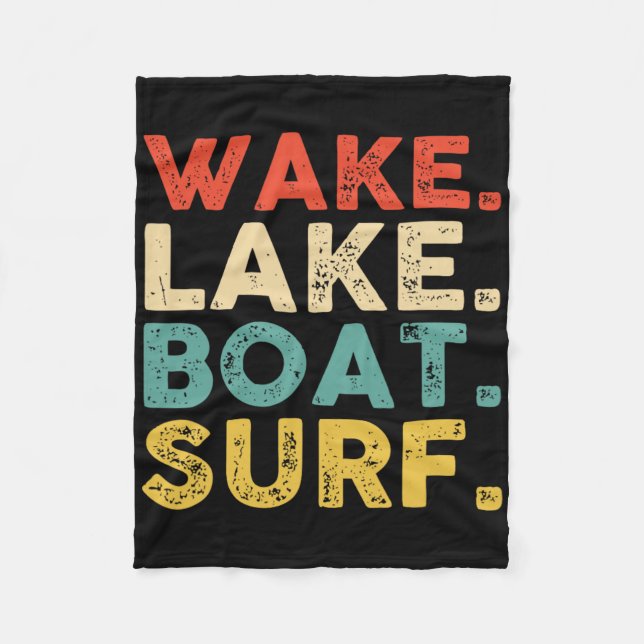 Wake Surfing Wake Surf Wake Surfing Rep Wake Surf Fleecefilt (Framsidan)