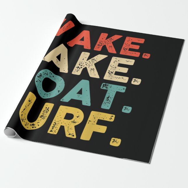 Wake Surfing Wake Surfa Wake Surfing Rope Wake Sur Presentpapper (Utrullad)