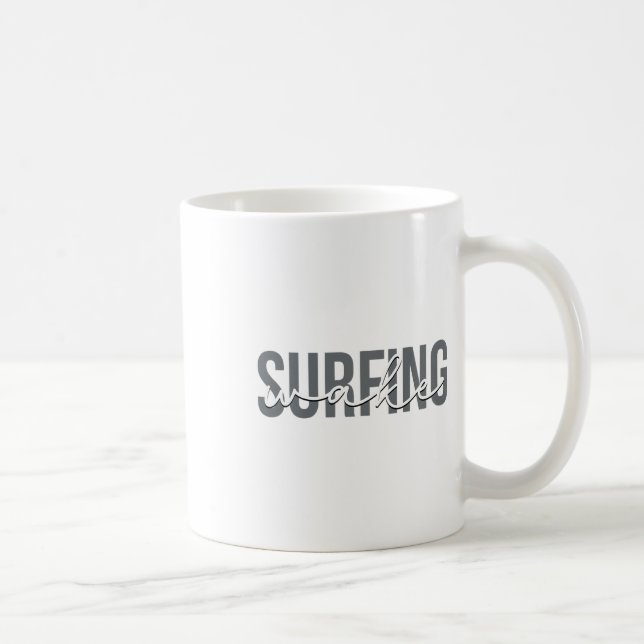 Wake Surfing Wakesurf Wake Surfare Surfing Båt  Kaffemugg (Höger)