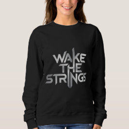 Wake The Strings – Musiktypografi T Shirt